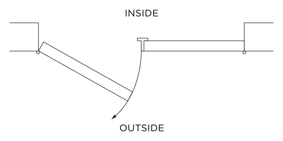 Double Door, Right Hand Active, Outswing (sometimes called Double Door, Left Hand Reverse)